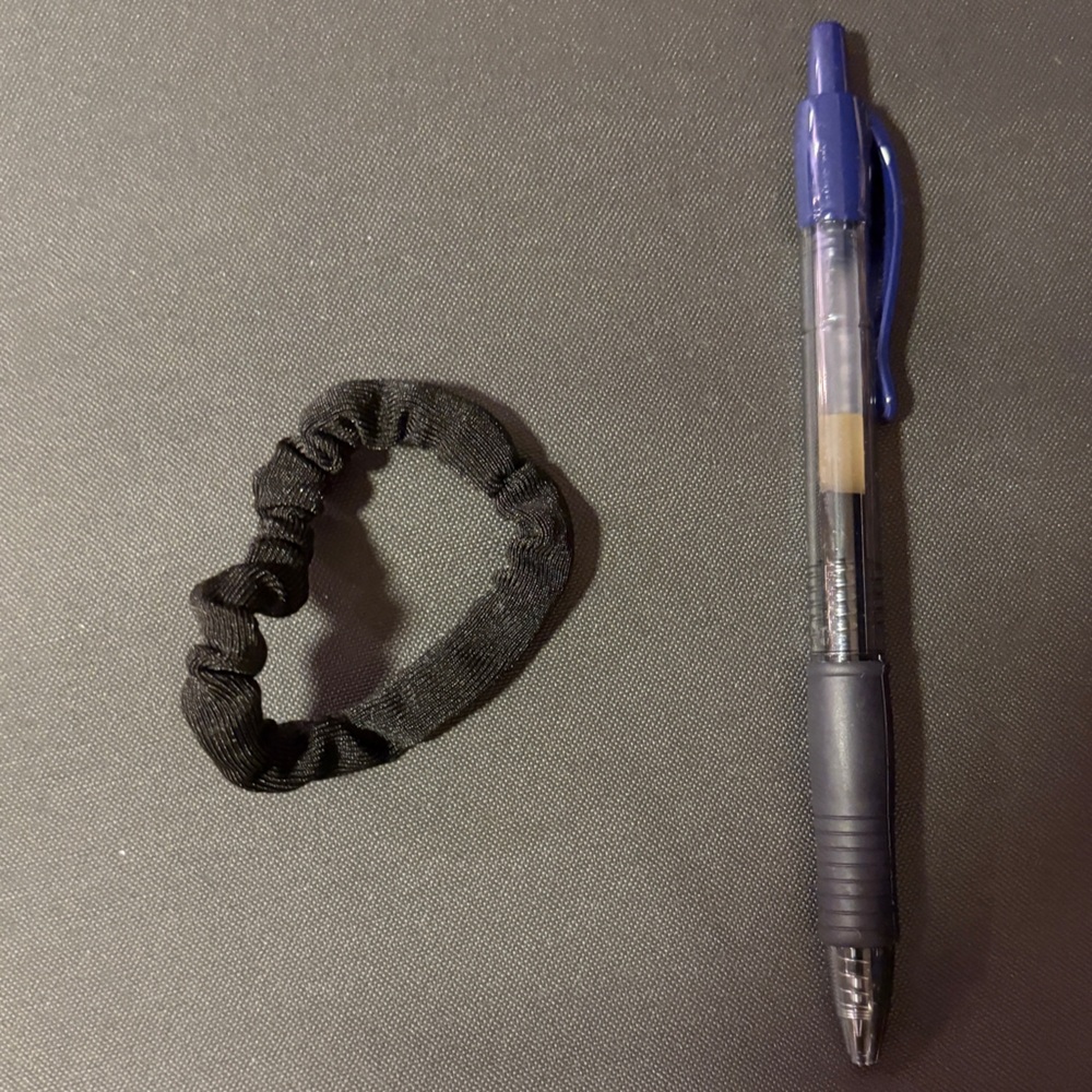 LIKE NEW - Small black scrunchie